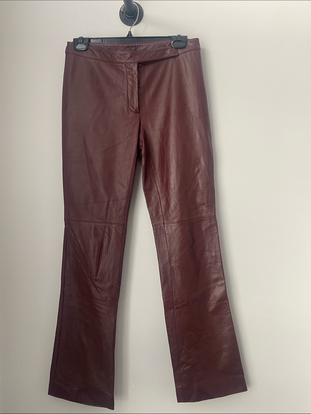 Laundry by Shelli Segal Mahogany Genuine Leather Pants (c)